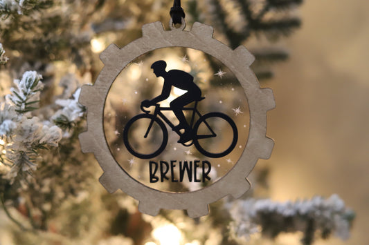 Cyclist Ornament