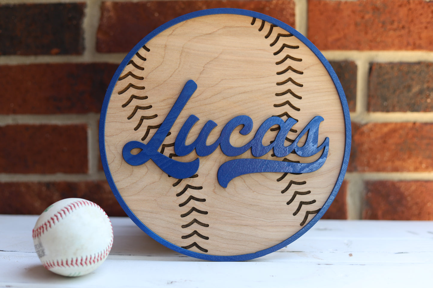 Custom Baseball Name Sign