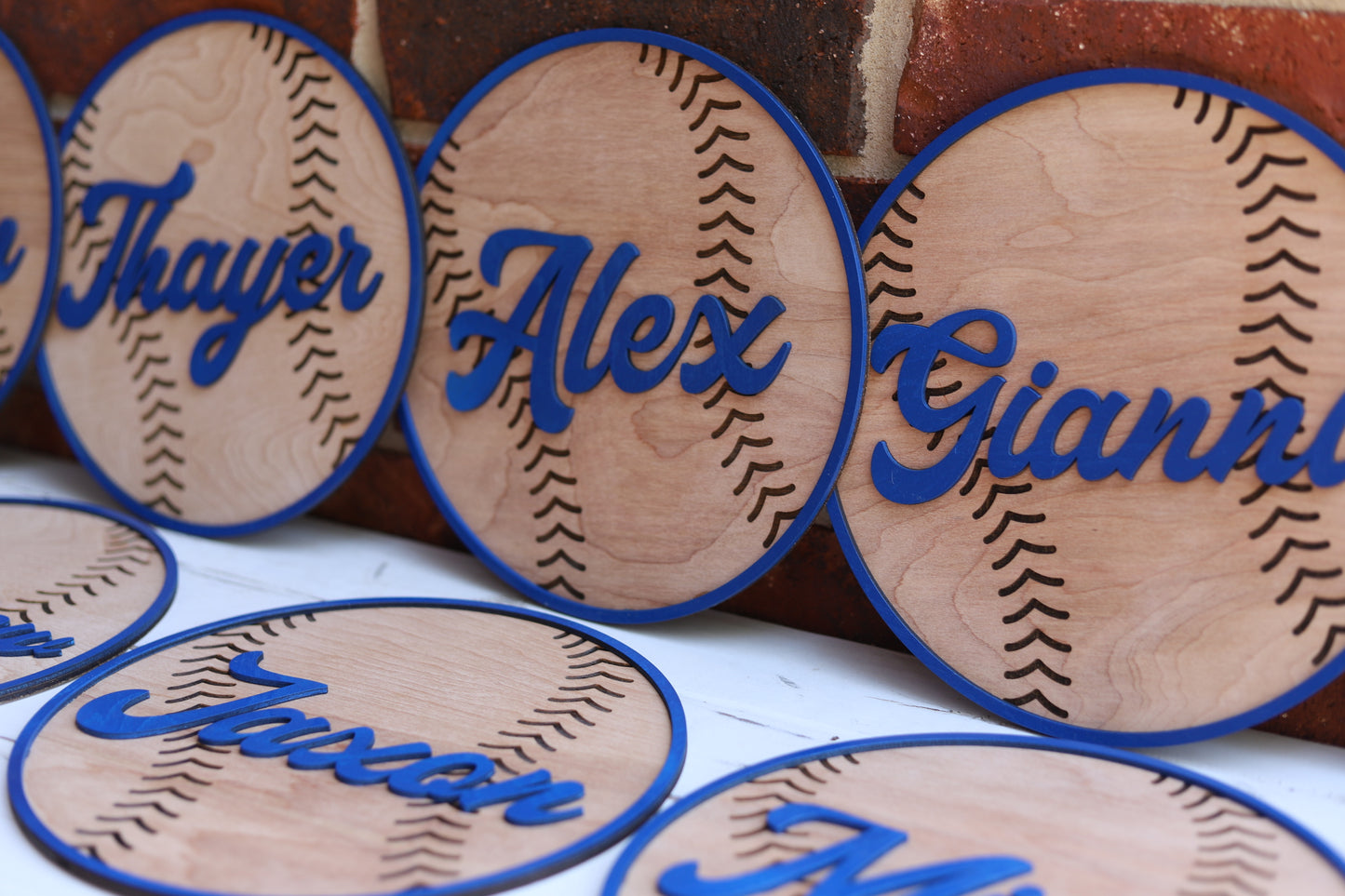 Custom Baseball Name Sign